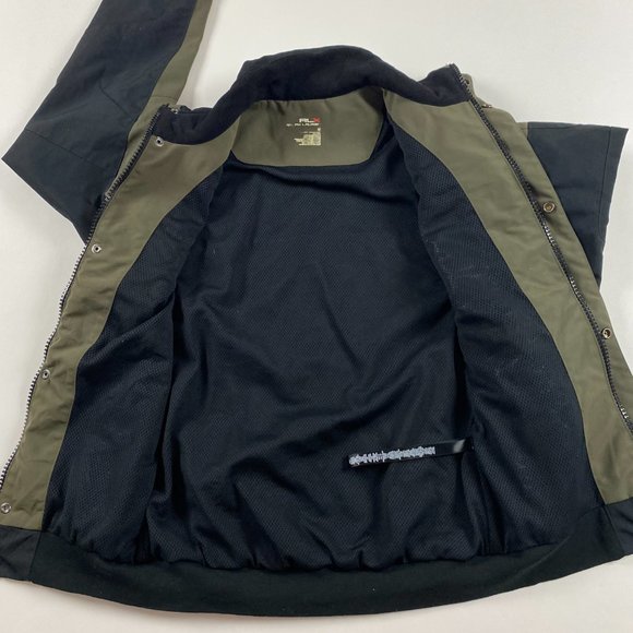 RLX Ralph Lauren McKinley Jacket Mens Medium Olive Green Black Nylon - Picture 9 of 13